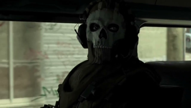 call of duty modern warfare 2 armor piercing ammo ghost stares weirdly in the distance