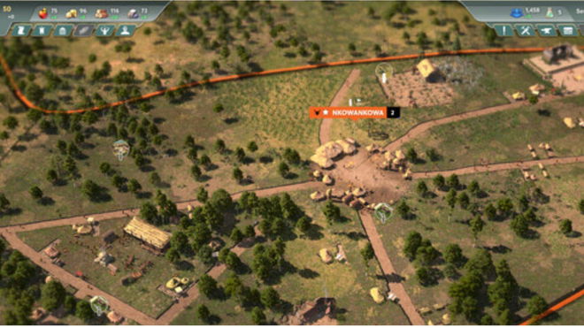 An aerial view of the interactive gameplay in Ara: History Untold