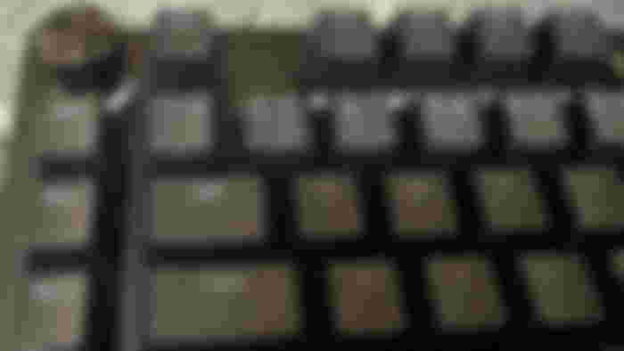 Razer BlackWidow V4 Pro close up with the command dial in the top left-hand corner