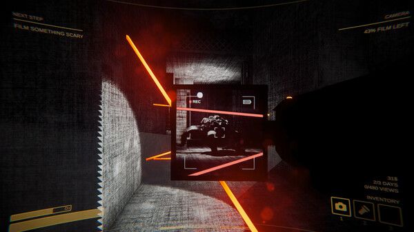 Content Warning player standing in front of lasers