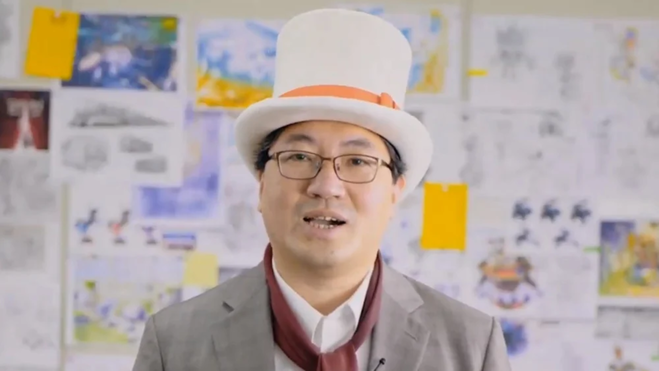 yuji naka sonic co-creator arrested insider trading the legendary creator addresses fans with a balan hat.