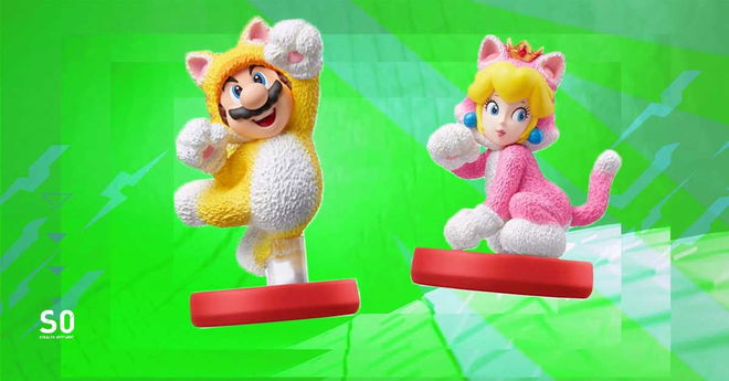 Utterly adorable Cat Mario and Cat Peach Amiibo are now available for pre-order