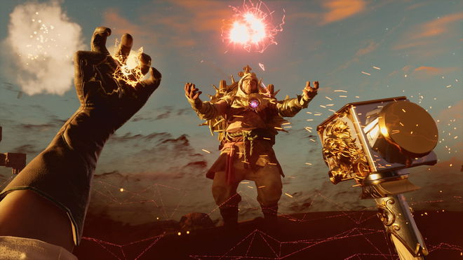 Nightingale release date - player fighting an enemy with a mallet