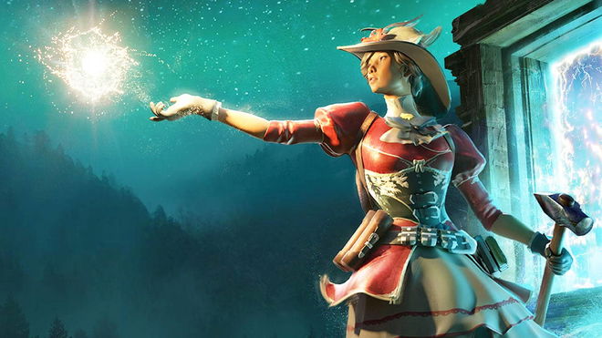 Nightingale character reaching for a light