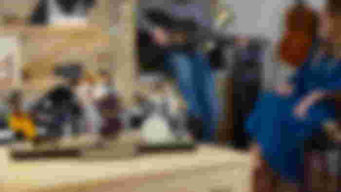 LEGO Ideas Jazz Quartet scene featuring four musicians playing piano, double bass, trumpet, and drums.