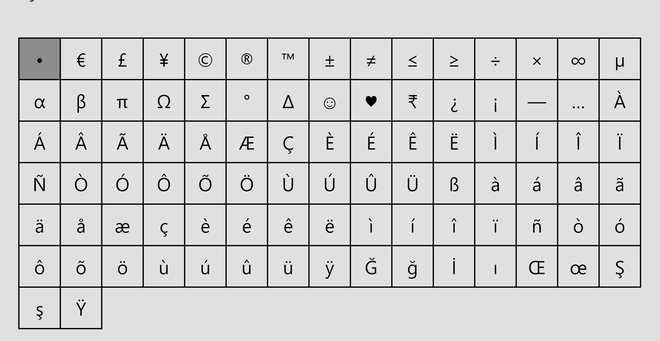 microsoft word accent marker on screen keyboard options