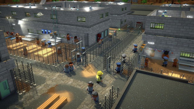 Prison Architect 2 release date - prison with characters in