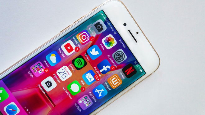 iPhone with Applications