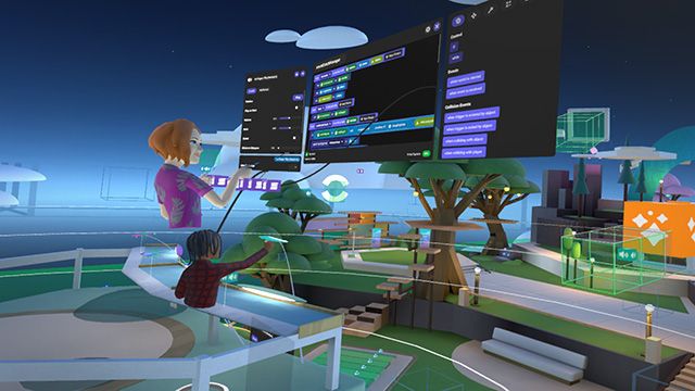 An image of a VR environment in the Meta Quest 2 - Oculus Quest 2 No Command