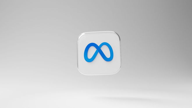 Meta app icon in 3D