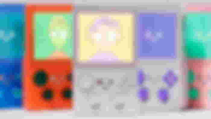 A collection of small universe x sugar cubes handhelds