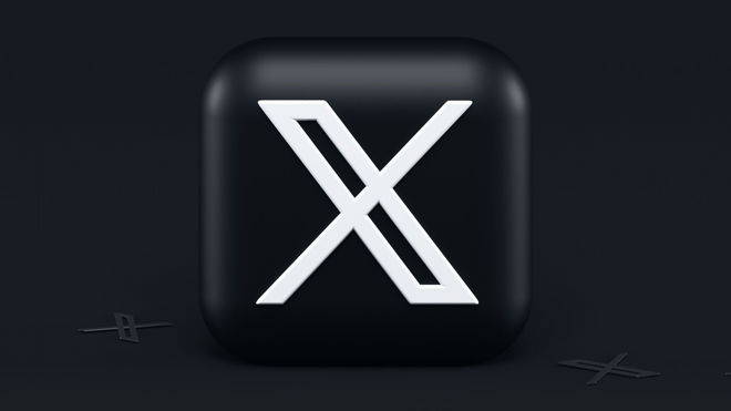 X com 3d Icon Concept
