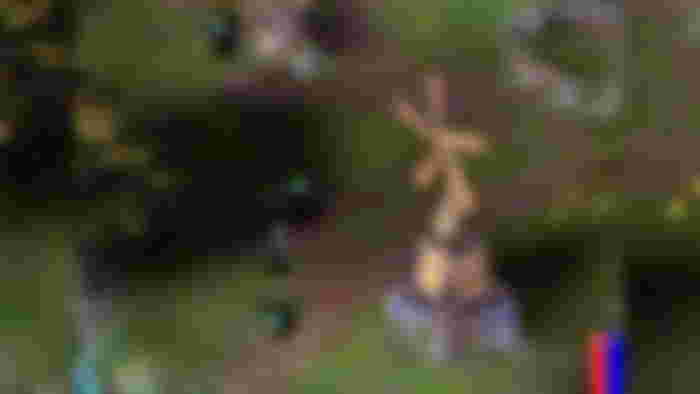 A screenshot of Troika Games’ cancelled Lord of the Rings CRPG circa 2001 with multiple 3D rendered spiders surrounding a human in Hobbiton