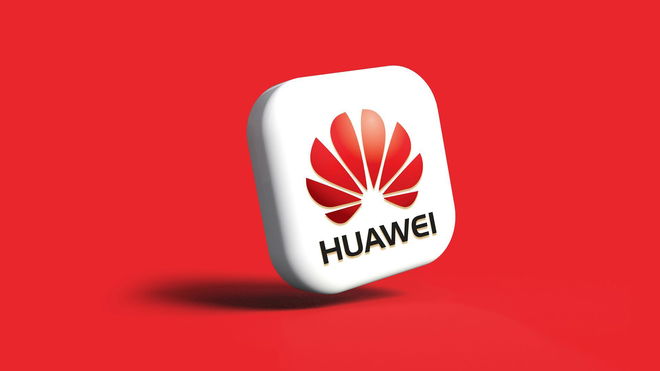 Huawei icon in 3D.