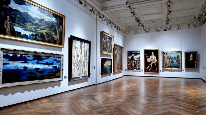 OpenAI Sora release date - A snapshot of an art gallery from a video generated by Sora