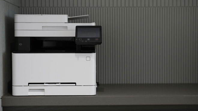 An image of a HP printer with the supply memory error