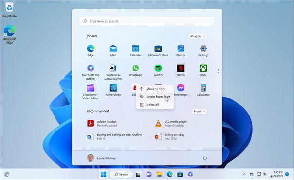 Windows error 0x8007045d - Windows 11 menu