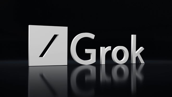 Grok X.AI Logo in 3D