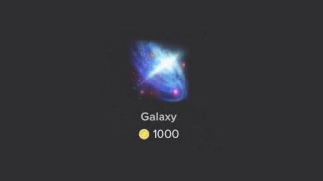 TikTok Galaxy dollars - An image of the Galaxy gift on TikTok