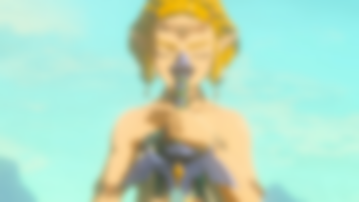 Princess Zelda holding the master sword in Tears of the Kingdom