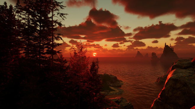 Nightingale Faerie Rings explained - sunset with mountains