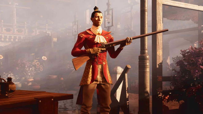 shards error in Nightingale - An image of a person holding a rifle