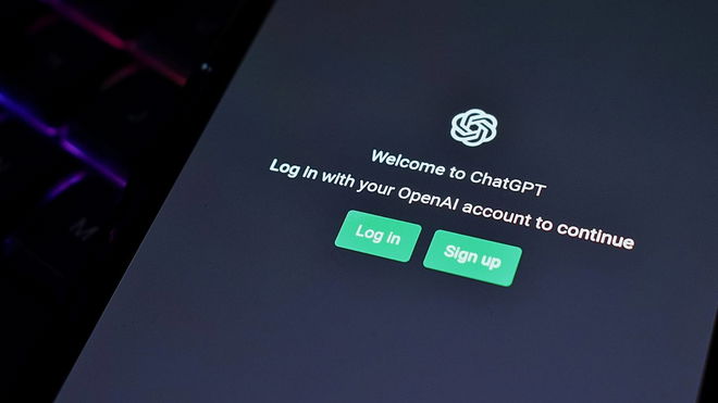 ChatGPT error code 1101 - An image of the ChatGPT login page
