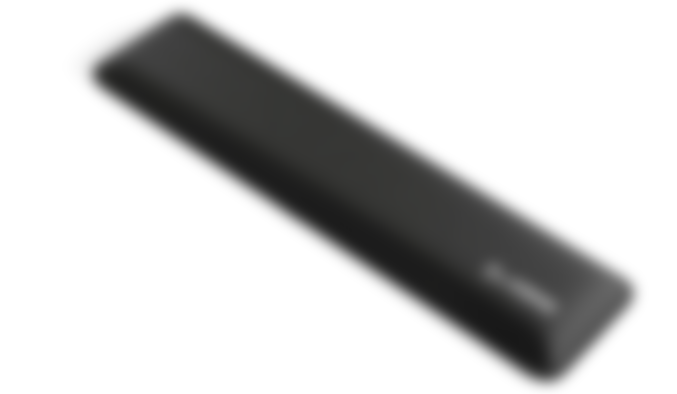 Glorious PC Gaming Wrist Rest product image of a black rest with light grey branding in the bottom right.