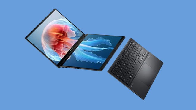 An image of the ASUS Zenbook Duo 2024