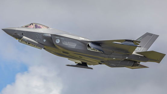 F-35 taking off from Fairford for the Royal International Air tattoo