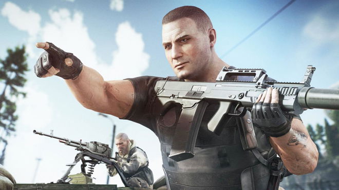 Escape from Tarkov characters with guns