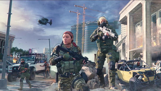 MW3 Zombies Gold Camo not working - An image of a bunch of soldiers on ground and in vehicles