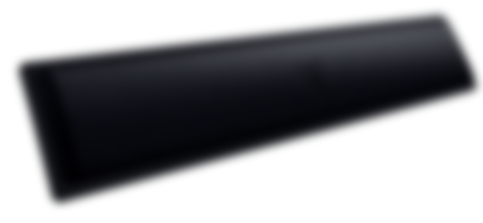 Razer Ergonomic Wrist Rest product image of an all-black keyboard wrist rest.