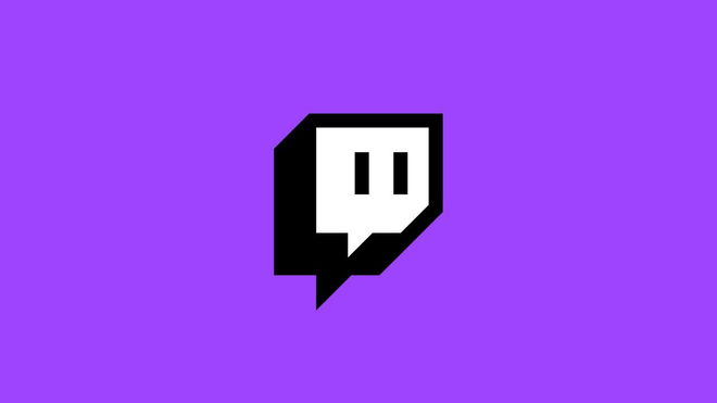 Twitch logo on purple background
