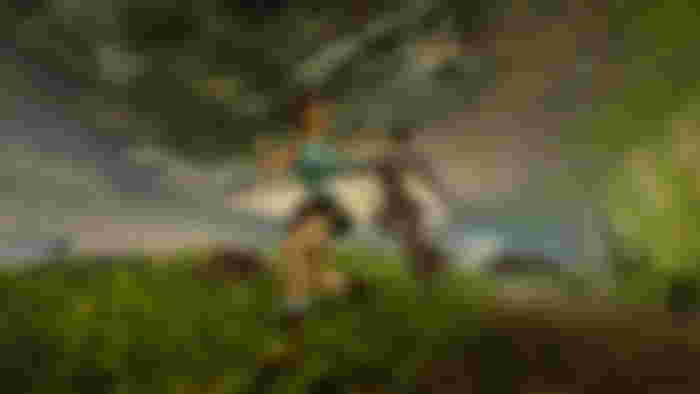 lara croft fighting dogs in tomb raider