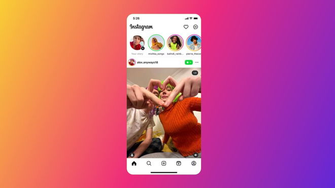An image of the Instagram Feed on the app - Not Refreshing