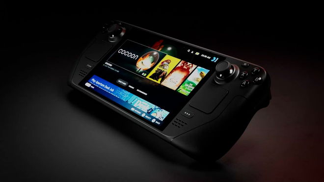 Steam Deck pictured in low light | how to install windows on steam deck oled