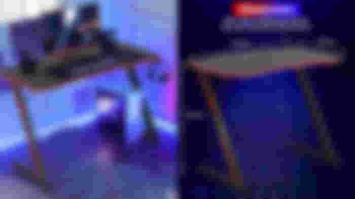 47 Inch Z-Shaped Gaming Computer Desk