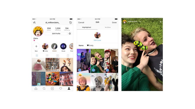 How to put highlights on Instagram without adding to the story - An image of Instagram Highlights