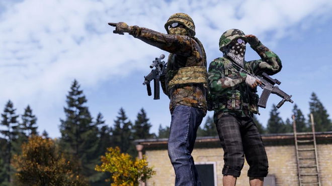 DayZ players in camo gear