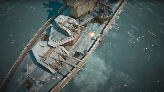 Battleship in Foxhole Naval Warfare