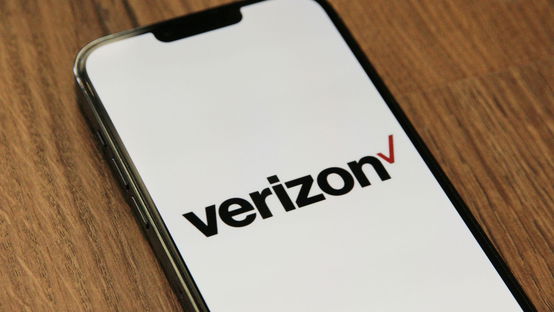 iPhone with Verizon logo.