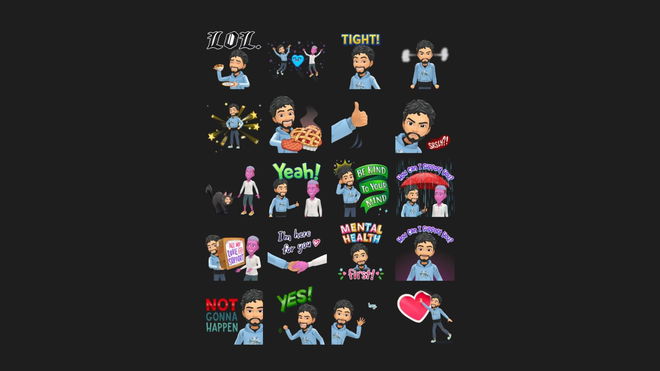 An image of Two Bitmojis Together on Snapchat