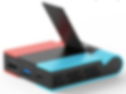 Best Nintendo Switch dock - Knofarm black, red and blue budget dock