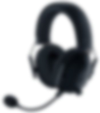 Razer BlackShark V2 Pro product image of a black over-ear headset with a mic that extends around to the front.