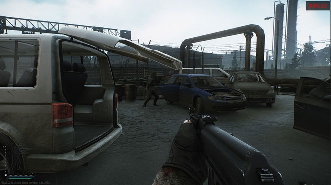 Escape from Tarkov 0.14.1.0 patch notes - player pointing gun at van