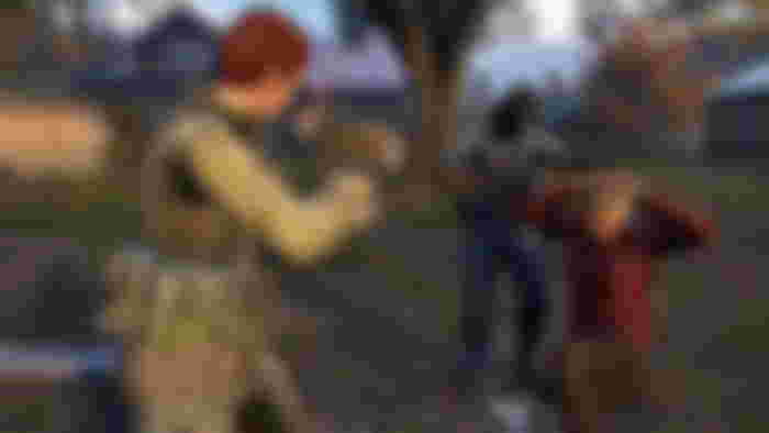 DayZ player being held at gunpoint