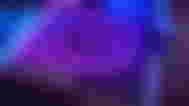 A neon Twich logo