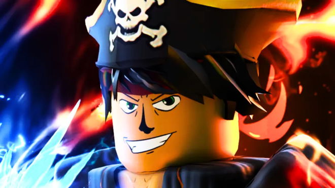Roblox Blox Fruits "Teleport Failed" error - An image of a pirate character from the game