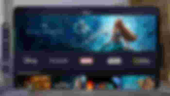 Inside the Apple Vision Pro headset with Disney Plus app open